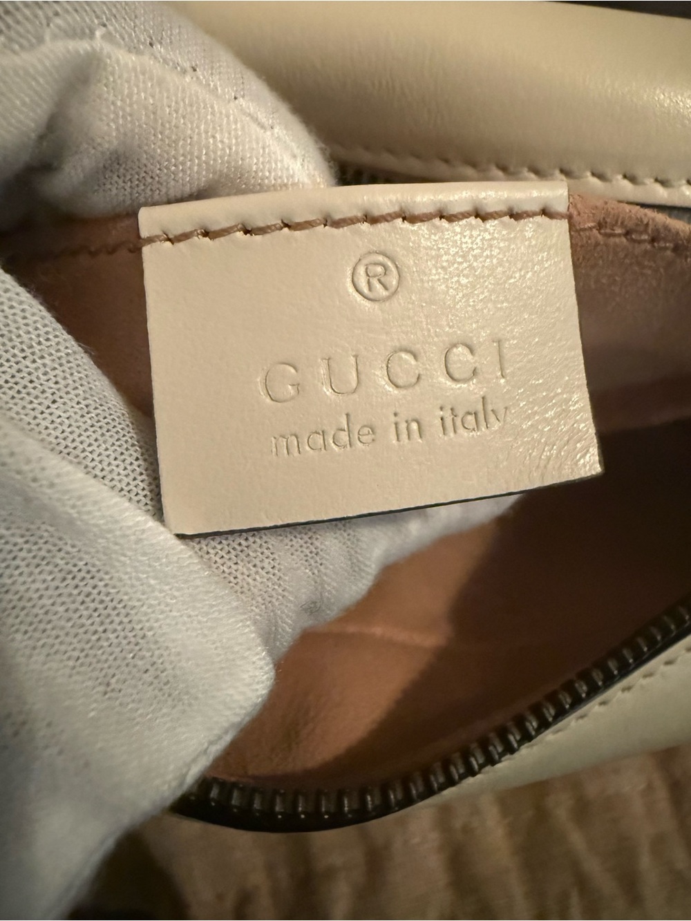 🔥Like New Gucci GG Shoulder Bag Gray Camera Marmont Chevron Quilted 🔥 - Picture 12 of 17